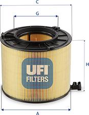 UFI 27.G11.00 - Filtro aria www.autoricambi360.it