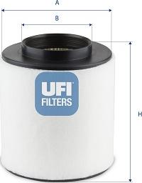 UFI 27.J31.00 - Filtro aria www.autoricambi360.it