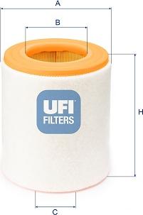 UFI 27.J38.00 - Filtro aria www.autoricambi360.it