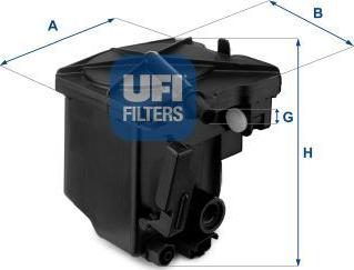 UFI 24.027.00 - Filtro carburante www.autoricambi360.it