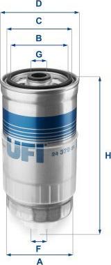 UFI 24.379.01 - Filtro carburante www.autoricambi360.it