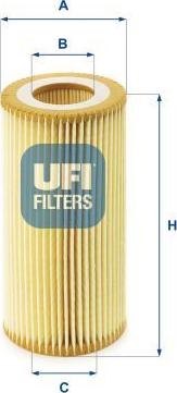 UFI 25.040.00 - Filtro olio www.autoricambi360.it