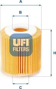 UFI 25.056.00 - Filtro olio www.autoricambi360.it