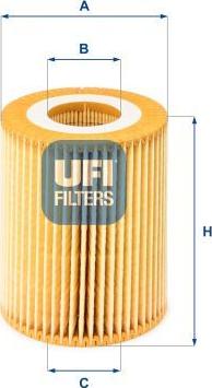 UFI 25.069.00 - Filtro olio www.autoricambi360.it