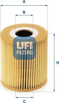 UFI 25.018.00 - Filtro olio www.autoricambi360.it