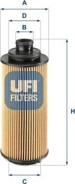UFI 25.082.00 - Filtro olio www.autoricambi360.it