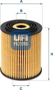 UFI 25.034.00 - Filtro olio www.autoricambi360.it