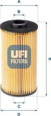 UFI 25.038.00 - Filtro olio www.autoricambi360.it