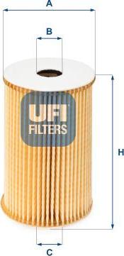 UFI 25.029.00 - Filtro olio www.autoricambi360.it