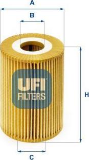 UFI 25.026.00 - Filtro olio www.autoricambi360.it