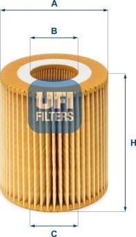 UFI 25.028.00 - Filtro olio www.autoricambi360.it