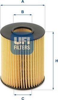 UFI 25.077.00 - Filtro olio www.autoricambi360.it