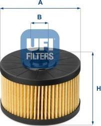 UFI 25.145.00 - Filtro olio www.autoricambi360.it