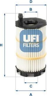 UFI 25.143.00 - Filtro olio www.autoricambi360.it