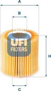 UFI 25.150.00 - Filtro olio www.autoricambi360.it