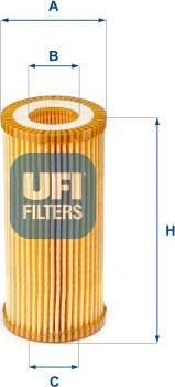 UFI 25.153.00 - Filtro olio www.autoricambi360.it