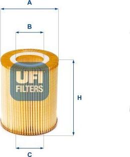 UFI 25.152.00 - Filtro olio www.autoricambi360.it