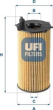UFI 25.167.00 - Filtro olio www.autoricambi360.it