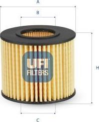 UFI 25.116.00 - Filtro olio www.autoricambi360.it