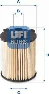 UFI 25.110.00 - Filtro olio www.autoricambi360.it