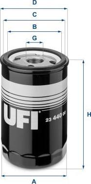 UFI 23.440.00 - Filtro olio www.autoricambi360.it
