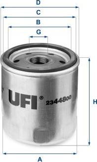 UFI 23.448.00 - Filtro olio www.autoricambi360.it