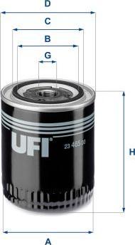 UFI 23.465.00 - Filtro olio www.autoricambi360.it