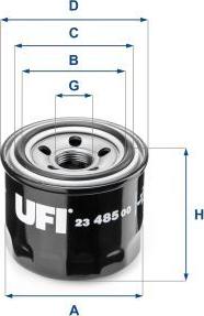 UFI 23.485.00 - Filtro olio www.autoricambi360.it
