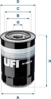 UFI 23.486.00 - Filtro olio www.autoricambi360.it