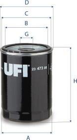 UFI 23.473.00 - Filtro olio www.autoricambi360.it