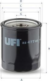 UFI 23.477.00 - Filtro olio www.autoricambi360.it