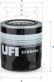UFI 23.544.00 - Filtro olio www.autoricambi360.it