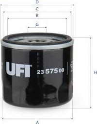 UFI 23.575.00 - Filtro olio www.autoricambi360.it