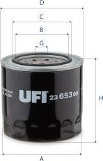 UFI 23.653.00 - Filtro olio www.autoricambi360.it