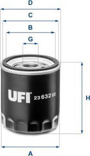 UFI 23.632.00 - Filtro olio www.autoricambi360.it