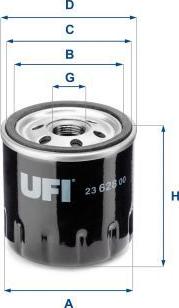 UFI 23.628.00 - Filtro olio www.autoricambi360.it