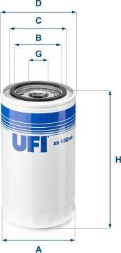 UFI 23.152.00 - Filtro olio www.autoricambi360.it