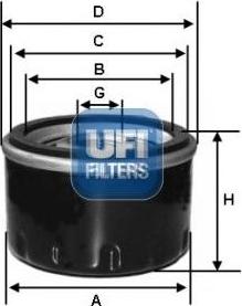 UFI 23.213.00 - Filtro olio www.autoricambi360.it