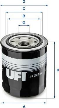 UFI 23.248.00 - Filtro olio www.autoricambi360.it