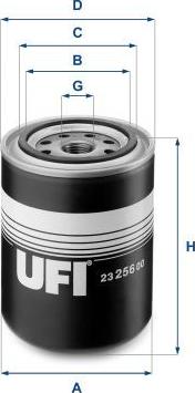 UFI 23.256.00 - Filtro olio www.autoricambi360.it