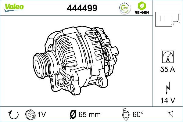VALEO 444499 - Alternatore www.autoricambi360.it