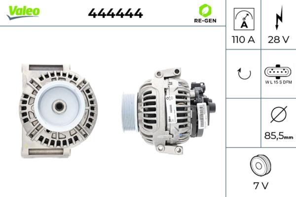 VALEO 444444 - Alternatore www.autoricambi360.it