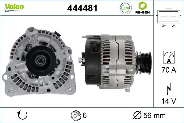 VALEO 444481 - Alternatore www.autoricambi360.it