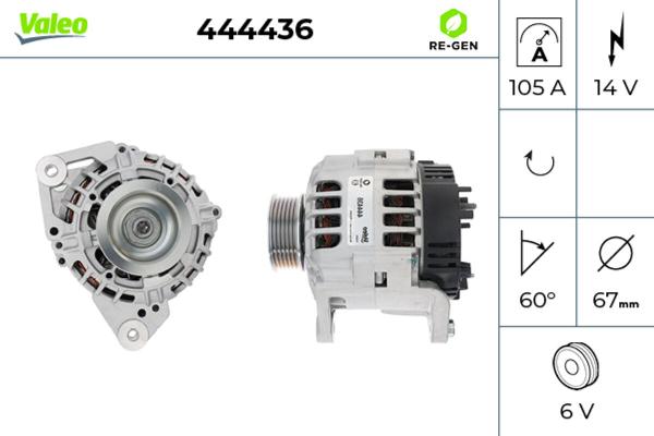 VALEO 444436 - Alternatore www.autoricambi360.it