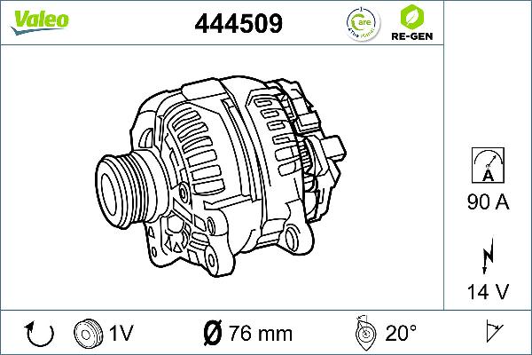 Valeo 444509 - Alternatore www.autoricambi360.it