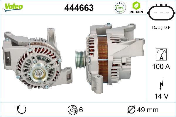 Valeo 444663 - Alternatore www.autoricambi360.it