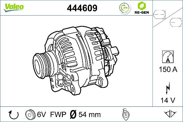 Valeo 444609 - Alternatore www.autoricambi360.it
