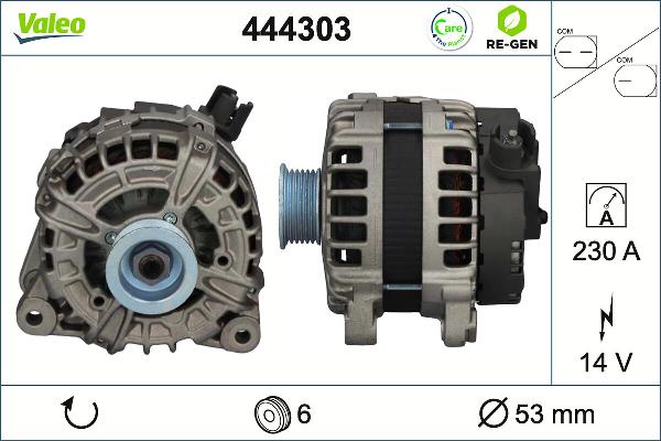 VALEO 444303 - Alternatore www.autoricambi360.it