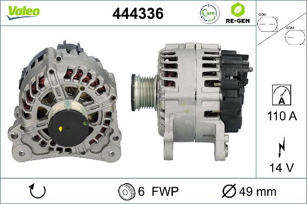 VALEO 444336 - Alternatore www.autoricambi360.it