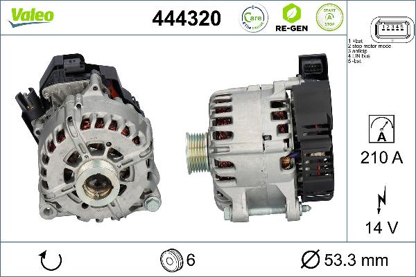 Valeo 444320 - Alternatore www.autoricambi360.it